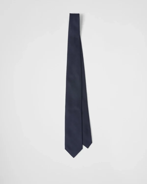 Ties And Bow Ties*Prada Satin tie Navy