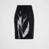 Skirts*Prada Sequined midi-skirt Black