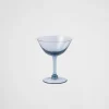 Glassware*Prada Set of two crystal champagne coupe glasses - New York Seablue