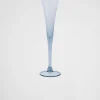 Glassware*Prada Set of two crystal flutes - New York Seablue