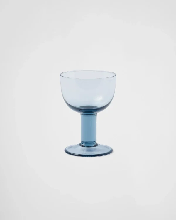 Glassware*Prada Set of two crystal red wine glasses - Plinth Seablue