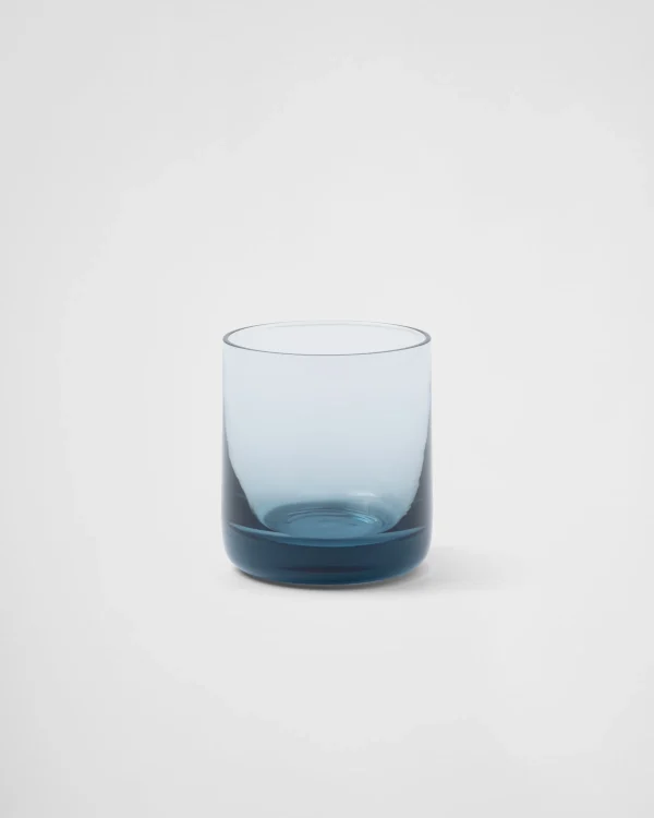 Glassware*Prada Set of two crystal tumbler glasses - Plinth Seablue