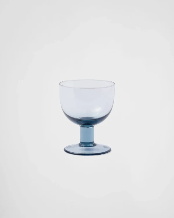 Glassware*Prada Set of two crystal water glasses - Plinth Seablue