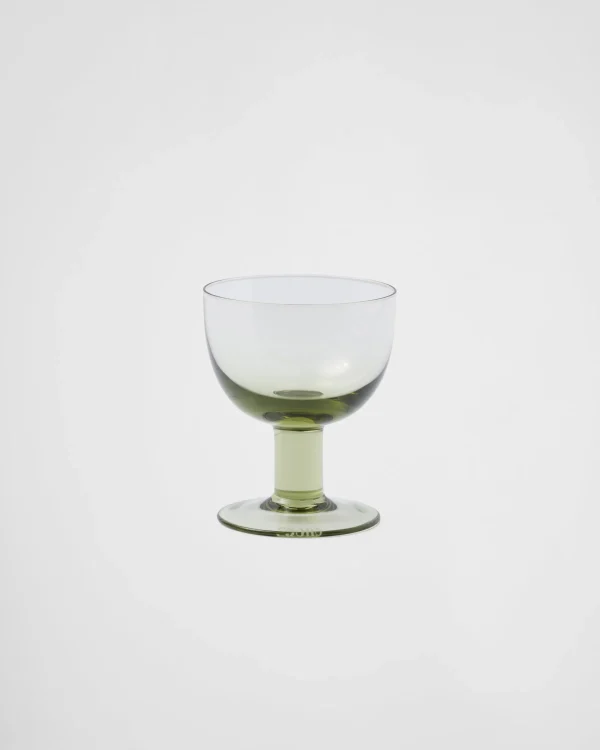 Glassware*Prada Set of two crystal water glasses - Plinth Moss