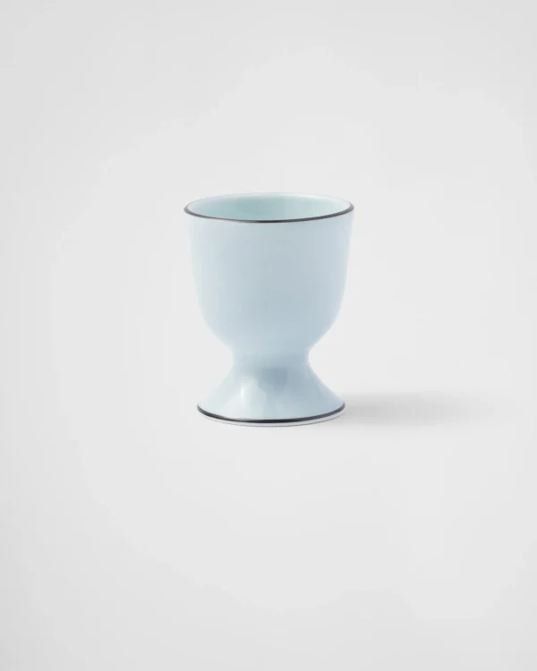 Trays And Table Accessories*Prada Set of two porcelain egg cups - Celadon Celadonlightblue