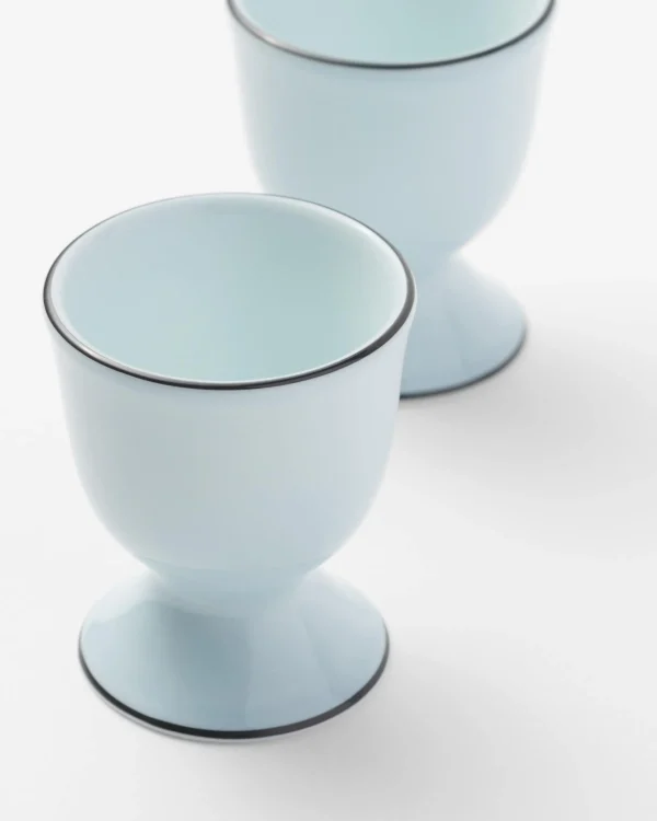 Trays And Table Accessories*Prada Set of two porcelain egg cups - Celadon Celadonlightblue