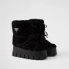 Ankle Boots And Boots*Prada Shearling après ski booties Black