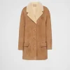 Leather Clothing*Prada Shearling coat Camel/natural