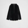 Leather Clothing*Prada Shearling jacket Black