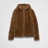 Leather Clothing*Prada Shearling jacket Hazelnut