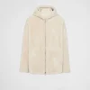 Leather Clothing*Prada Shearling jacket Ivory