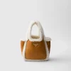 Mini Bags | Mini Bags*Prada Shearling mini handbag Cognac/natural