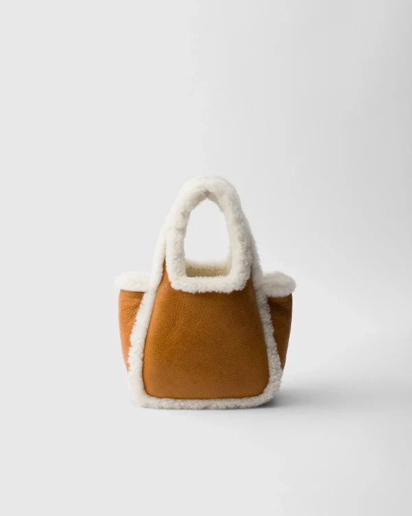 Mini Bags | Mini Bags*Prada Shearling mini handbag Cognac/natural