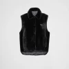 Leather Clothing*Prada Shearling vest Black