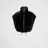 Leather Clothing*Prada Shearling vest Black