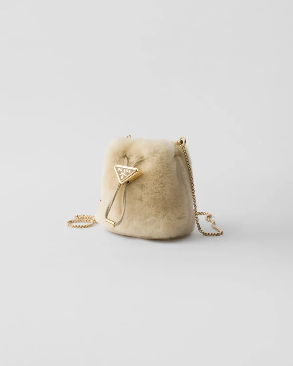 Mini Bags | Mini Bags*Prada Sheepskin mini pouch Ecru