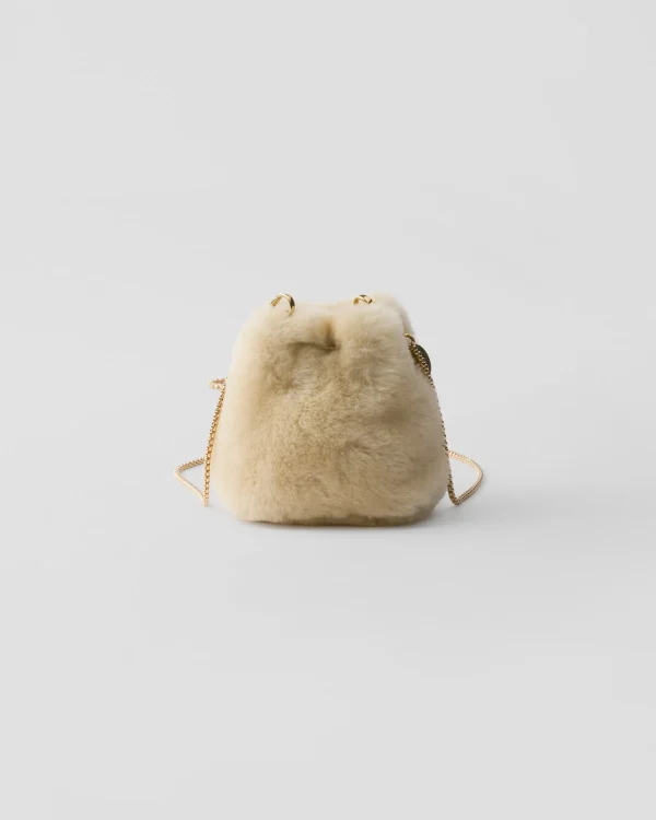 Mini Bags | Mini Bags*Prada Sheepskin mini pouch Ecru