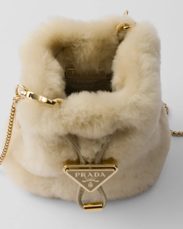 Mini Bags | Mini Bags*Prada Sheepskin mini pouch Ecru