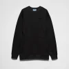 T-shirts And Sweatshirts*Prada Short fleece dress Black