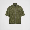 Shirts*Prada Short-sleeve light Re-Nylon shirt Militarygreen