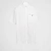 Shirts*Prada Short-sleeved cotton shirt White