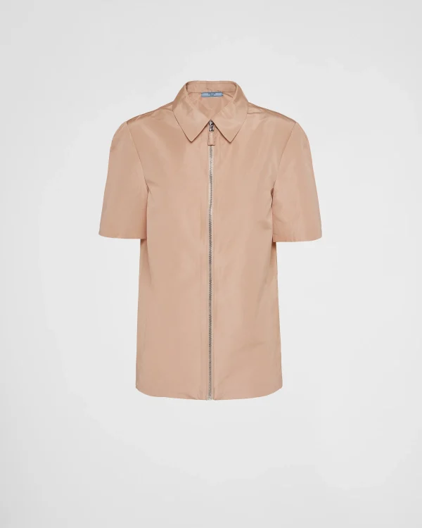 Shirts And Tops*Prada Short-sleeved faille shirt Powderpink