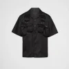 Shirts*Prada Short-sleeved Re-Nylon shirt Black