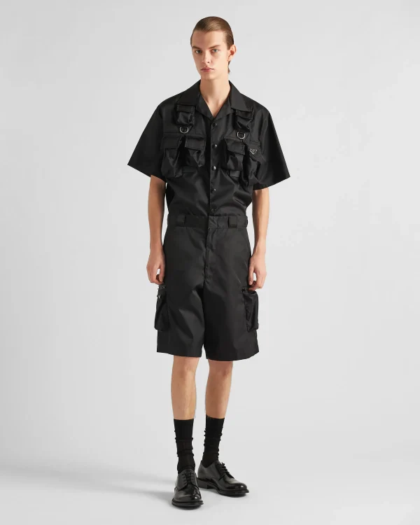 Shirts*Prada Short-sleeved Re-Nylon shirt Black