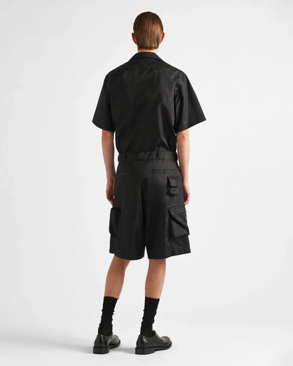 Shirts*Prada Short-sleeved Re-Nylon shirt Black