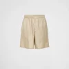 Trousers And Bermudas*Prada Silk Bermudas Cord