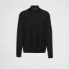 Knitwear*Prada Silk cardigan Black