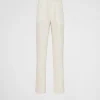 Trousers And Bermudas*Prada Silk pants Natural