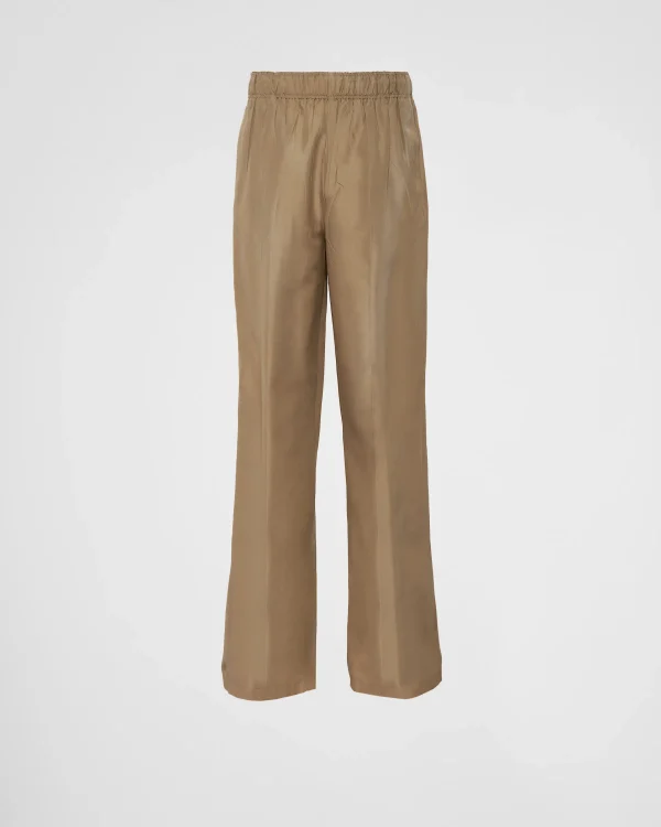 Trousers And Shorts*Prada Silk pants Olivegreen