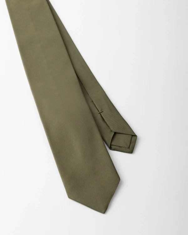 Ties And Bow Ties*Prada Silk tie Militarygreen