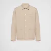 Jackets And Coats*Prada Single-breasted cotton jacket Cord