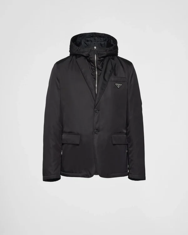 Jackets And Coats*Prada Single-breasted Re-Nylon jacket Black