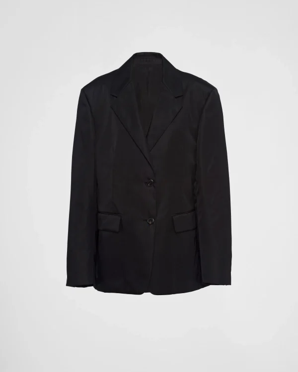 Jackets And Coats*Prada Single-breasted Re-Nylon jacket Black