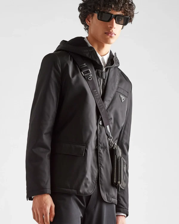 Jackets And Coats*Prada Single-breasted Re-Nylon jacket Black