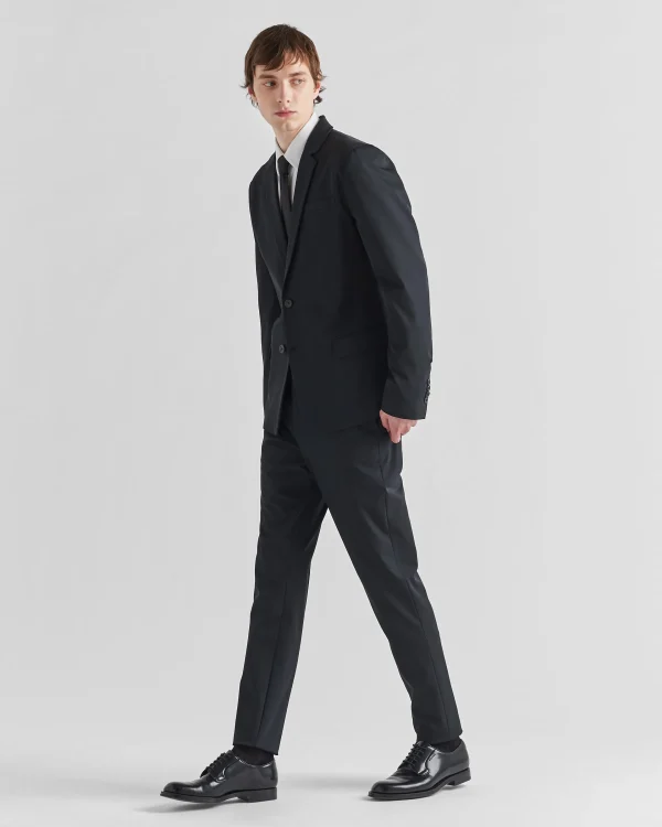 Suits*Prada Single-breasted techno stretch suit Black