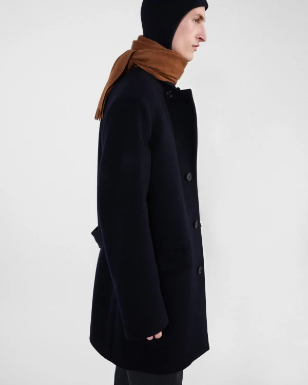 Jackets And Coats*Prada Single-breasted wool blend coat Navy