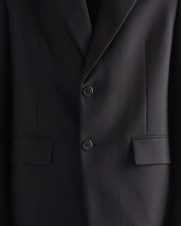 Jackets And Coats*Prada Single-breasted wool blend jacket Black