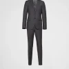 Suits*Prada Single-breasted wool suit Anthracitegray