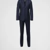 Suits*Prada Single-breasted wool suit Navy