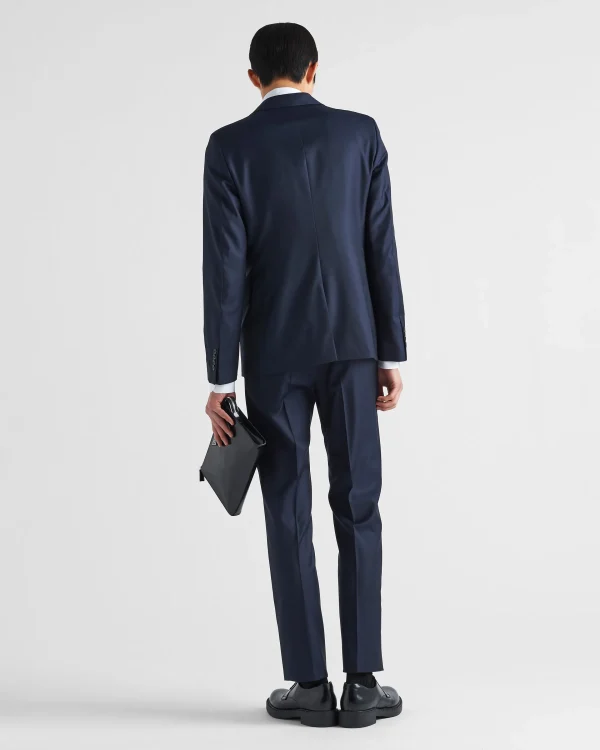 Suits*Prada Single-breasted wool suit Navy