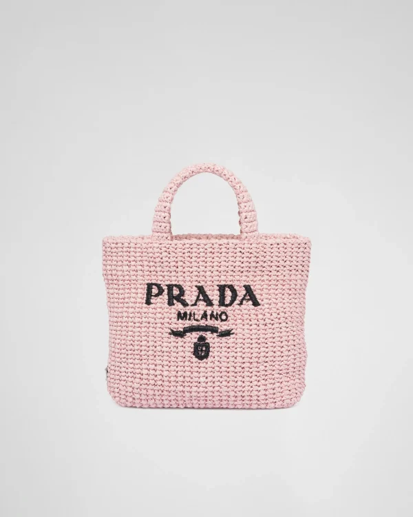 Mini Bags | Mini Bags*Prada Small crochet tote bag Alabasterpink