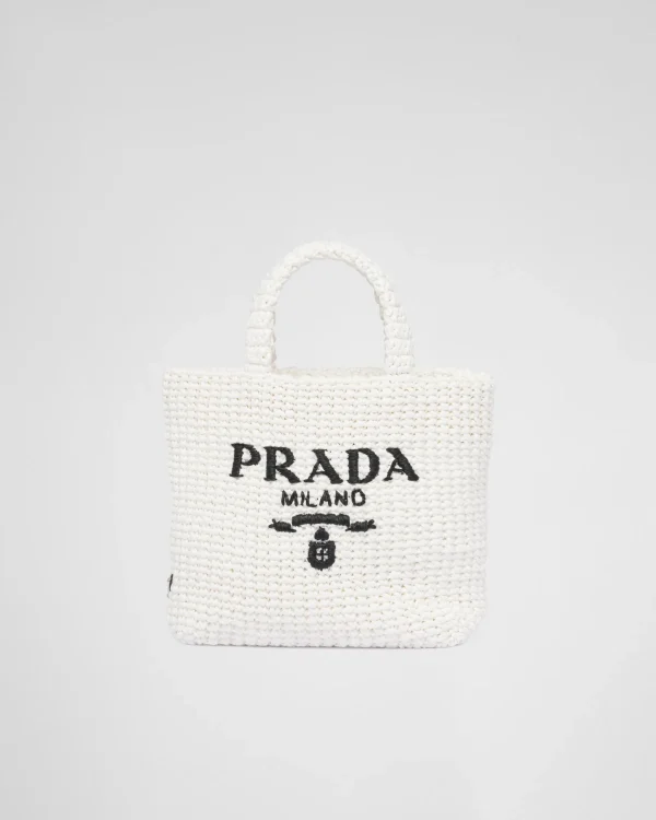 Mini Bags | Mini Bags*Prada Small crochet tote bag White