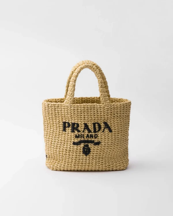 Totes | Totes*Prada Small crochet tote bag Natural