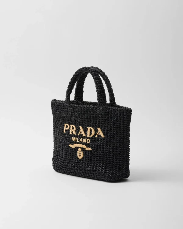 Totes | Totes*Prada Small crochet tote bag Black