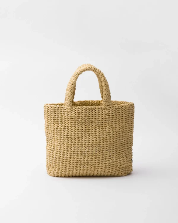 Totes | Totes*Prada Small crochet tote bag Natural