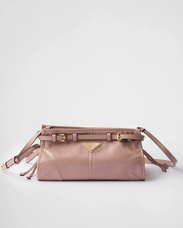 Shoulder Bags | Shoulder Bags*Prada Small leather shoulder bag Lily-of-the-valley